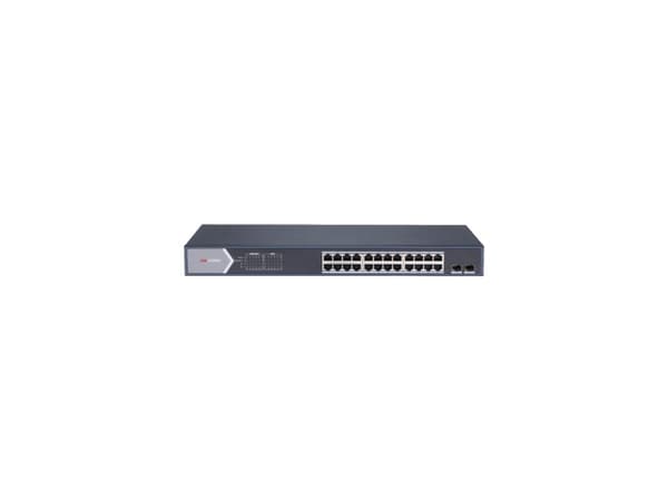 Hikvision DS-3E1526P-SI 24-porttinen gigabitin älykäs POE-kytkin musta