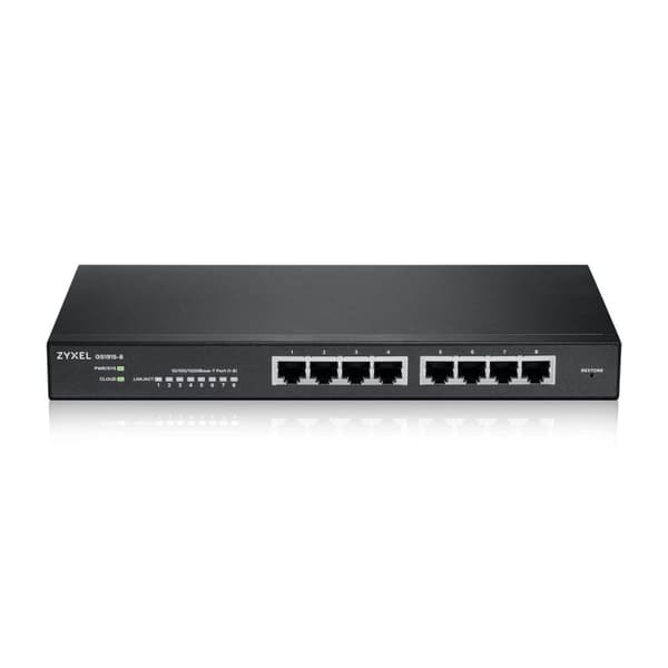 Zyxel GS1915-8 Administreret L2 Gigabit Ethernet (10/100/1000) Sort Sort