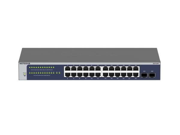 NETGEAR GS724Tv6 Managed Gigabit Switch (GS724T-600EUS) 26P