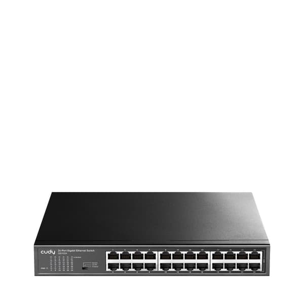 Cudy GS1024 nätverksswitch Gigabit Ethernet (10/100/1000) Svart