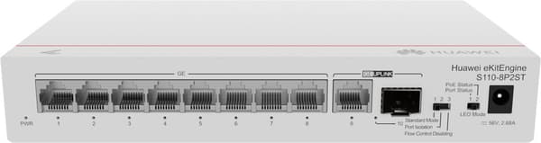 Huawei CloudEngine S110-8P2ST Power over Ethernet (PoE) Grå