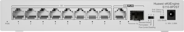 Huawei CloudEngine S110-8P2ST Power over Ethernet (PoE) Grå