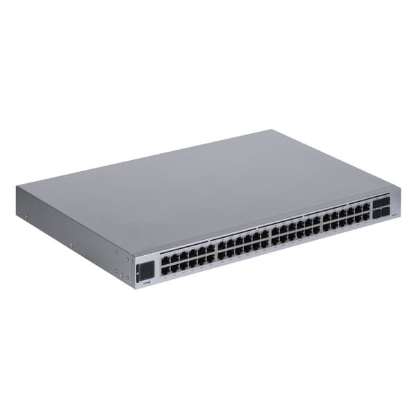 Ubiquiti UniFi USW-48-POE nätverksswitch Administrerad L2 Gigabit Ethernet (10/100/1000) Power over Ethernet (PoE) 1U Rostfritt stål Rostfritt stål