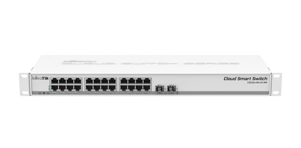 Mikrotik CSS326-24G-2S+RM netværksswitch Administreret Gigabit Ethernet (10/100/1000) Power over Ethernet (PoE) 1U Hvid