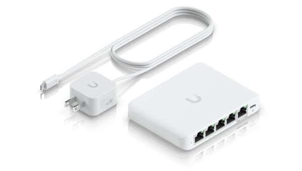 Ubiquiti UniFi Flex Mini 2.5G Hallittu 2.5G Ethernet (100/1000/2500) Power over Ethernet (PoE) Pöytämalli Valkoinen