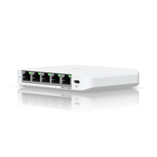 Ubiquiti UniFi Flex Mini 2.5G Hallittu 2.5G Ethernet (100/1000/2500) Power over Ethernet (PoE) Pöytämalli Valkoinen