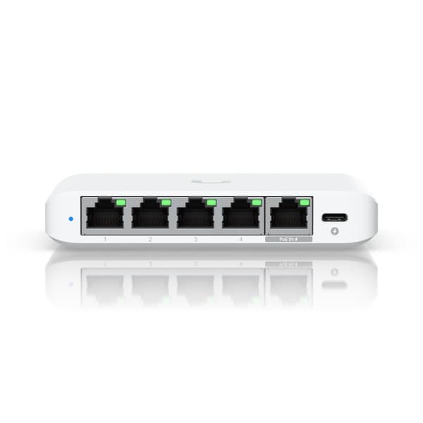 Ubiquiti UniFi Flex Mini 2.5G Hallittu 2.5G Ethernet (100/1000/2500) Power over Ethernet (PoE) Pöytämalli Valkoinen