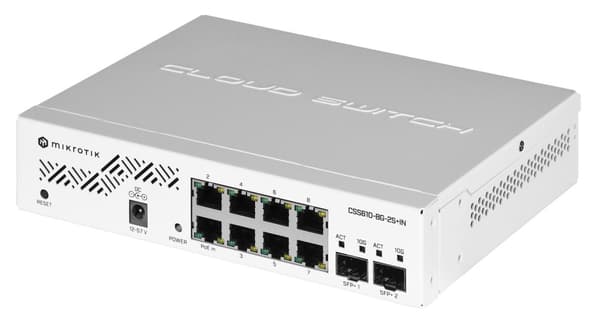 Mikrotik CSS610-8G-2S+IN netværksswitch Gigabit Ethernet (10/100/1000) Power over Ethernet (PoE) Hvid
