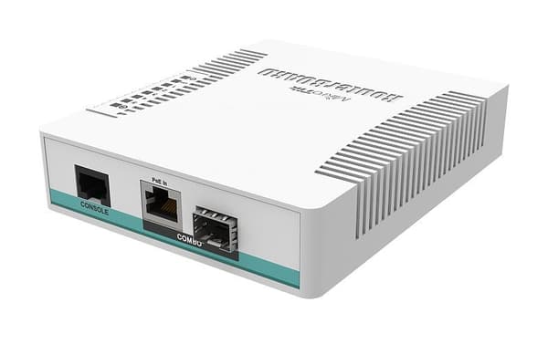Mikrotik CRS106-1C-5S nätverksswitch Gigabit Ethernet (10/100/1000) Power over Ethernet (PoE) Vit