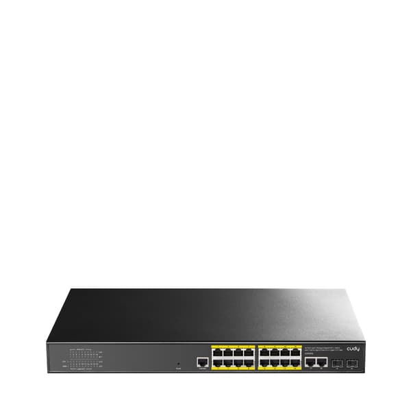 Cudy GS2018PS2 Administreret L2 Gigabit Ethernet (10/100/1000) Power over Ethernet (PoE) 1U Sort
