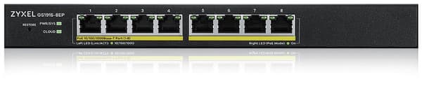 Zyxel GS1915-8EP Administreret L2 Gigabit Ethernet (10/100/1000) Power over Ethernet (PoE) Sort