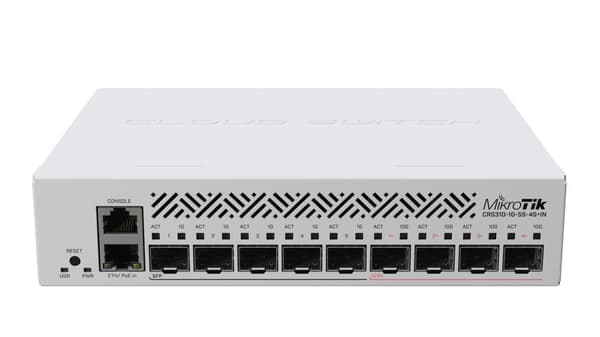 Mikrotik CRS310-1G-5S-4S+IN netværksswitch Administreret L3 Power over Ethernet (PoE) 1U