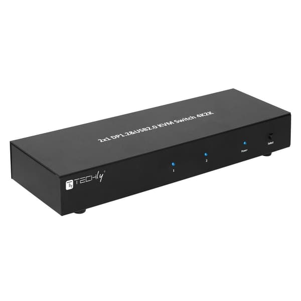 Techly IDATA DP-KVM2 KVM-switch Sort