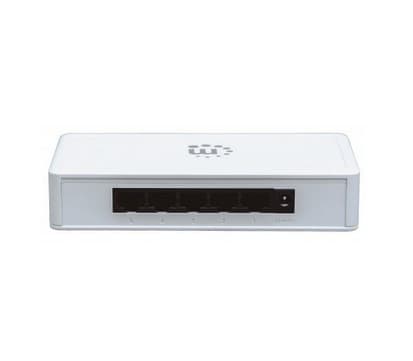 Manhattan 5-portars Gigabit Ethernet-switch, skrivbordsstorlek, plast, IEEE 802.3az (energieffektivt Ethernet), tre års garanti, låda