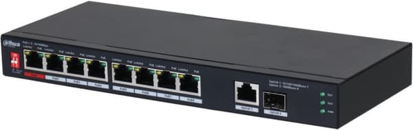 KYTKIN DAHUA PFS3110-8ET1GT1GF-96 musta