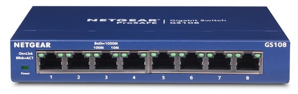 SWITCH NETGEAR GS108GE Blå