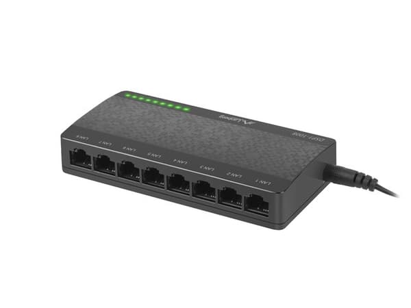 LANBERG DSP1-1008 -kytkin (8-porttia, 1 Gt/s)
