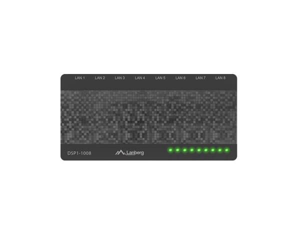 LANBERG DSP1-1008 -kytkin (8-porttia, 1 Gt/s)