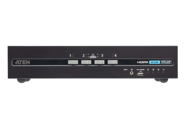 ATEN CS1144H4C, 3840 x 2160 piksler, 4K Ultra HD, 7,2 W, Sort Sort