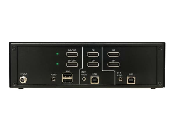 Tripp Lite Secure KVM Switch, 2-Port, Dual Head, DisplayPort to DisplayPort, 4K, NIAP PP4.0, Audio, TAA - KVM / lydsvitsj - 4 x KVM/lyd/USB - 1 lokal