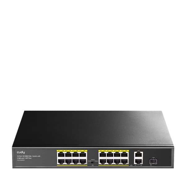 Cudy FS1018PS1 nätverksswitch Fast Ethernet (10/100) Power over Ethernet (PoE) Grå Grå