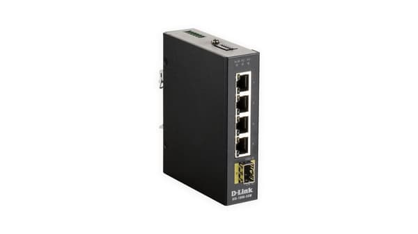 Kytkin D-Link DIS-100G-5SW - Hallitsematon - L2 - Gigabit Ethernet (10/100/1000) - Täysi kaksisuuntainen - Seinälle asennettava musta