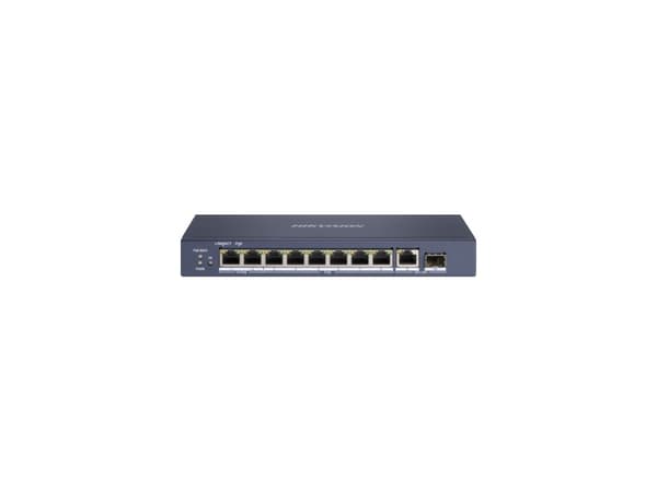 Hikvision DS-3E0510HP-E Nätverkslänkar Ohanterad Gigabit Ethernet (10/100/1000) Power over Ethernet (PoE) Blå Blå