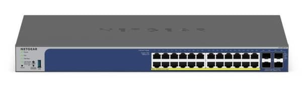 NETGEAR 28-ports PoE Gigabit/10G stabelbar smart switch (GS728TXP)