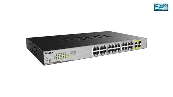 D-Link DGS-1026MP nätverksswitch Obemannad Gigabit Ethernet (10/100/1000) Power over Ethernet (PoE) Svart, Grå