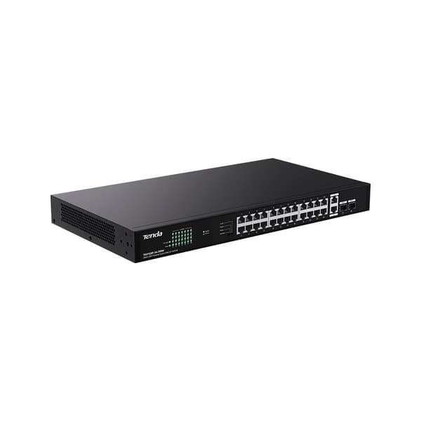 Tenda TEG1128P-24-250W verkkokytkin, ei-hallittava gigabitin Ethernet (10/100/1000), Power over Ethernet (PoE)
