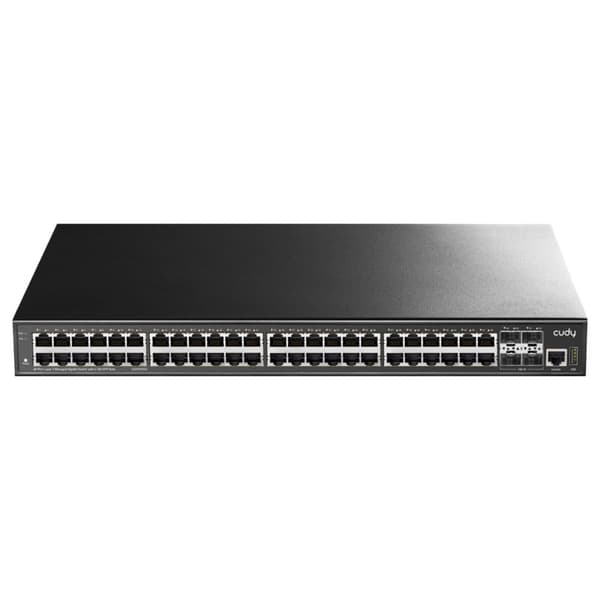 Cudy GS5048S4 -verkkokytkin Hallittu L3 Gigabit Ethernet (10/100/1000) Musta musta