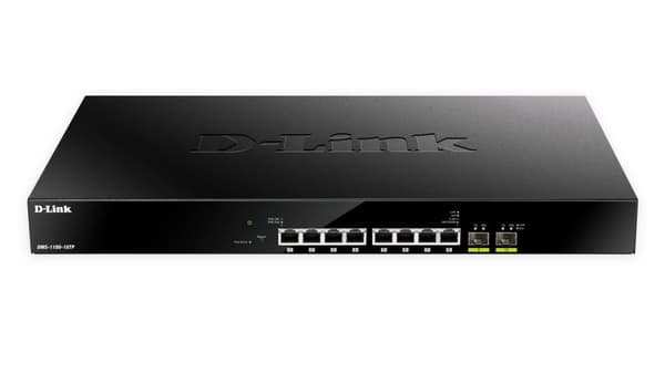 Nätverksswitch D-Link DMS-1100-10TP - Administrerad - L2 - 2.5G Ethernet (100/1000/2500) - Power over Ethernet (PoE) - Rackmontering - 1U