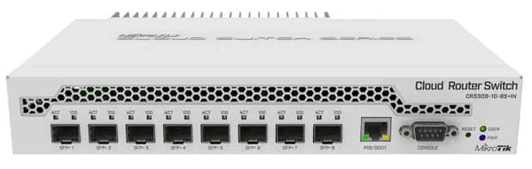 MikroTik | Kytkin | CRS309-1G-8S+IN | Verkossa hallinnoitu | Työpöytä | 1 Gbps (RJ-45) porttien määrä: 1 | SFP+ porttien määrä: 8