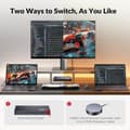 Miniatyrbild 8 av 10: USB-C KVM Dockningsstation för 2 Laptops, Dual 4K-skärm, 11-i-1 med 100W PD, 1Gbps LAN & EDID-emulering