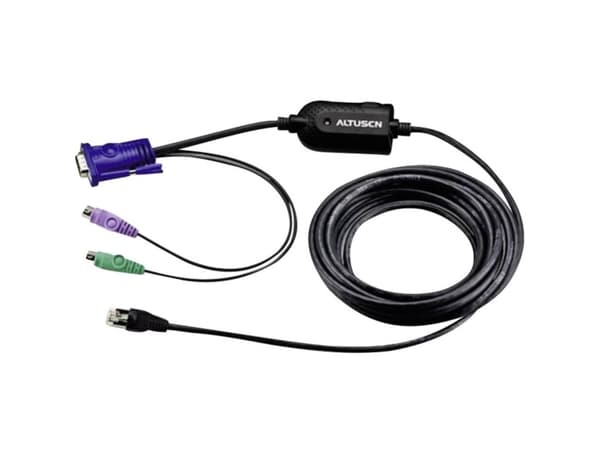 ATEN KA7920-AX, PS/2, PS/2, VGA, Flerfarvet, RJ-45, 1 x RJ-45