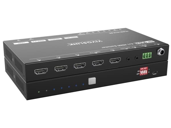 HDMI switcher 4x1 8K@60Hz with RS232 control, eARC and
