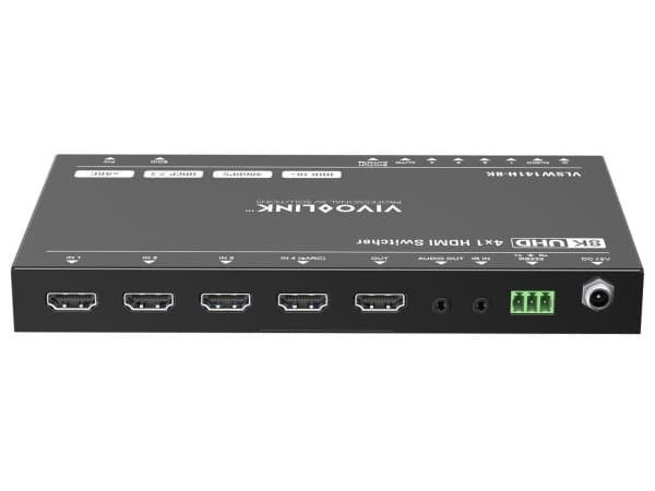 HDMI switcher 4x1 8K@60Hz with RS232 control, eARC and