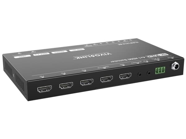 HDMI switcher 4x1 8K@60Hz with RS232 control, eARC and