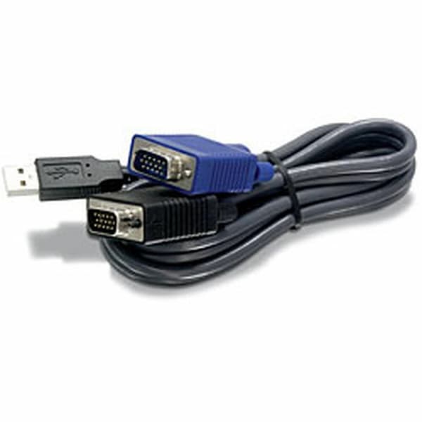 Kabel KVM Trendnet TK-CU15 Svart