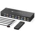Miniatyrbilde 1 av 7: NÖRDIC KVM-svitsj 4 til 2 HDMI 4K 60Hz USB 3.0