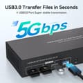 Miniatyrbilde 4 av 7: NÖRDIC KVM Switch 3 PC to 2 Monitors 8K60Hz DP 1.4 HDMI 2.0 KVM USB 3.0