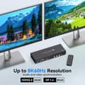 Miniatyrbilde 5 av 7: NÖRDIC KVM Switch 3 PC to 2 Monitors 8K60Hz DP 1.4 HDMI 2.0 KVM USB 3.0