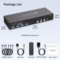 Miniatyrbilde 7 av 7: NÖRDIC KVM Switch 3 PC to 2 Monitors 8K60Hz DP 1.4 HDMI 2.0 KVM USB 3.0