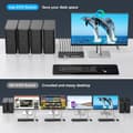 Miniatyrbild 3 av 9: NÖRDIC KVM Switch 4 PC to 1 Monitor DP 8K60Hz 4K144Hz 4 Port KVM Sharing 1 Monitor and 4 USB 3.0 Device with Controller Support Extended/Copy Mode