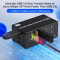 Miniatyrbilde 5 av 8: NÖRDIC KVM Switch 4 PC to 2 Monitors HDMI 8K@60Hz 4K@120Hz 4XUSB-A