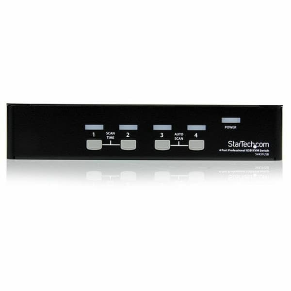 KVM-kontakt Startech SV431USB Sort