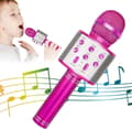 Miniatyrbild 1 av 6: OBOSOE Karaokemikrofon – Trådlös Bluetooth Mikrofon med Inbyggd Högtalare och Inspelare – Perfekt Present för Barn