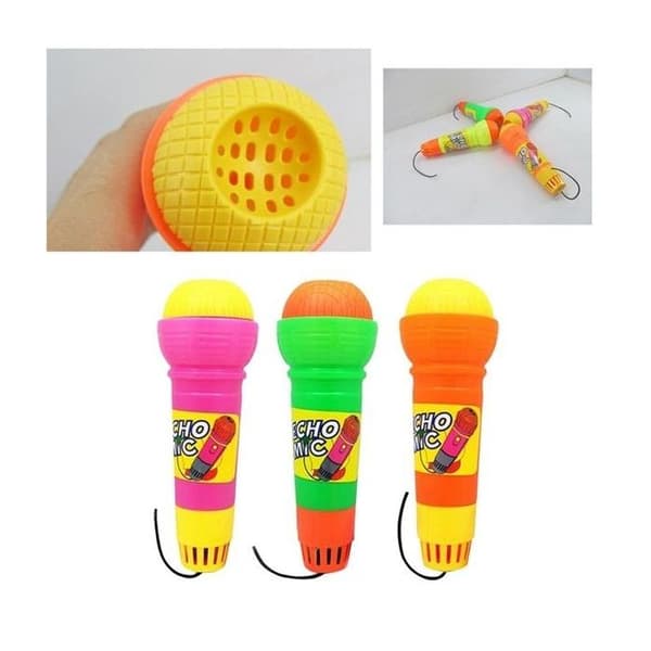 Mikrofon för karaoke - Okänt märke - Med eko - Plast - Mått 18,5 x 6 x 6 cm
