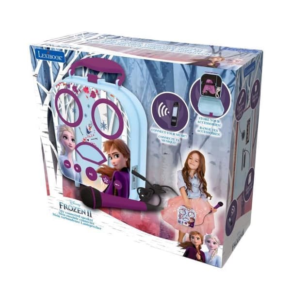 Karaoke för barn - LEXIBOOK - My Secret Portable Karaoke Frozen - Karaokefunktion och bärbar högtalare