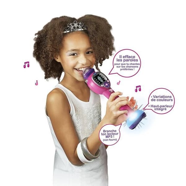 Karaokemikrofon för barn VTECH Kidi Super Star Moov' Pink - 6 år och uppåt